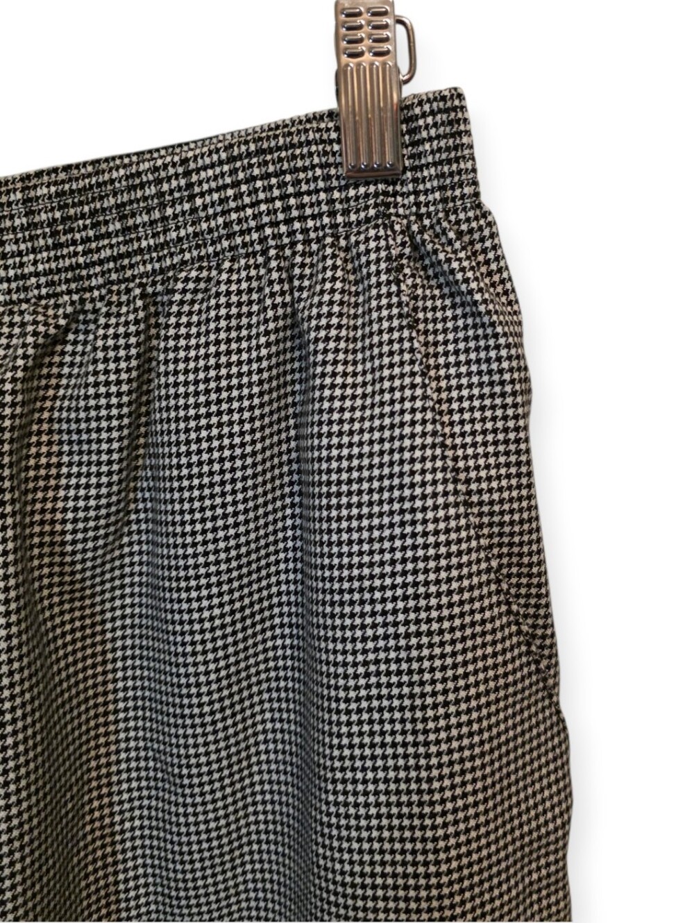 Briggs New York Black White Houndstooth High Rise Pull On Ankle Pants 14 - Picture 5 of 6